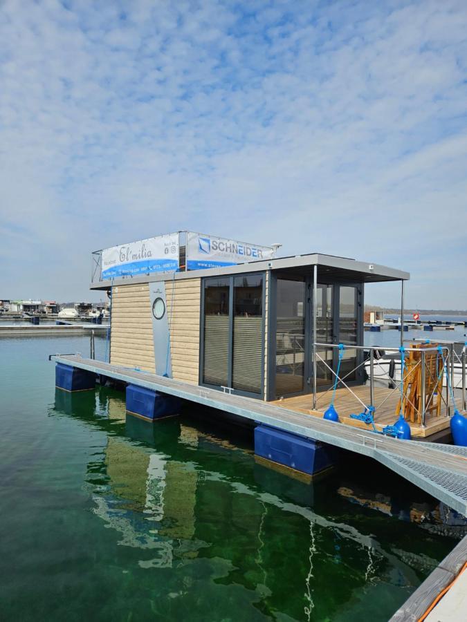 Mobiles Hausboot El'Milia Hotel Braunsbedra ภายนอก รูปภาพ